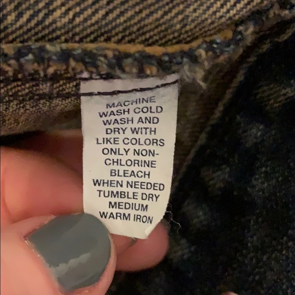 GAP DARK WASH JEAN JACKET - Picture 8 of 11